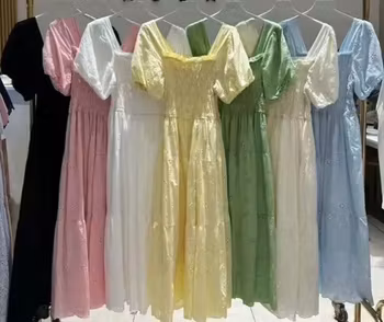 Ida klänning broderi angalis