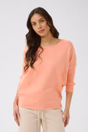 Mila r-neck pullover blooming dahlia