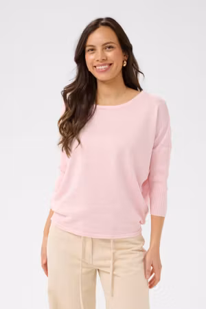 Mila r-neck pullover ballerina melang