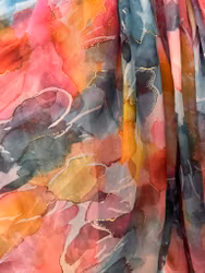 Paris sjal mix abstrakt mönstrad