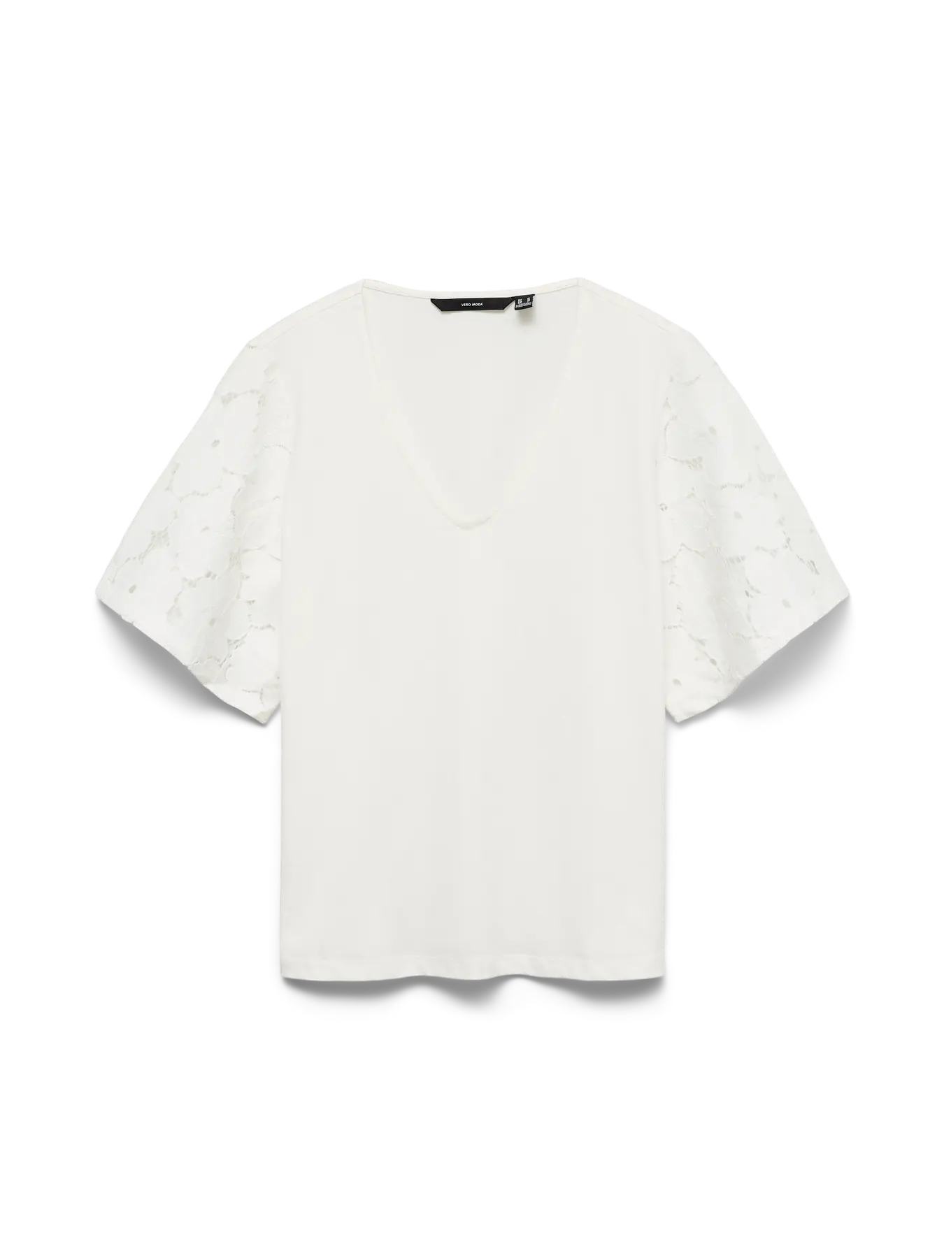 Villa v-neck topp vit