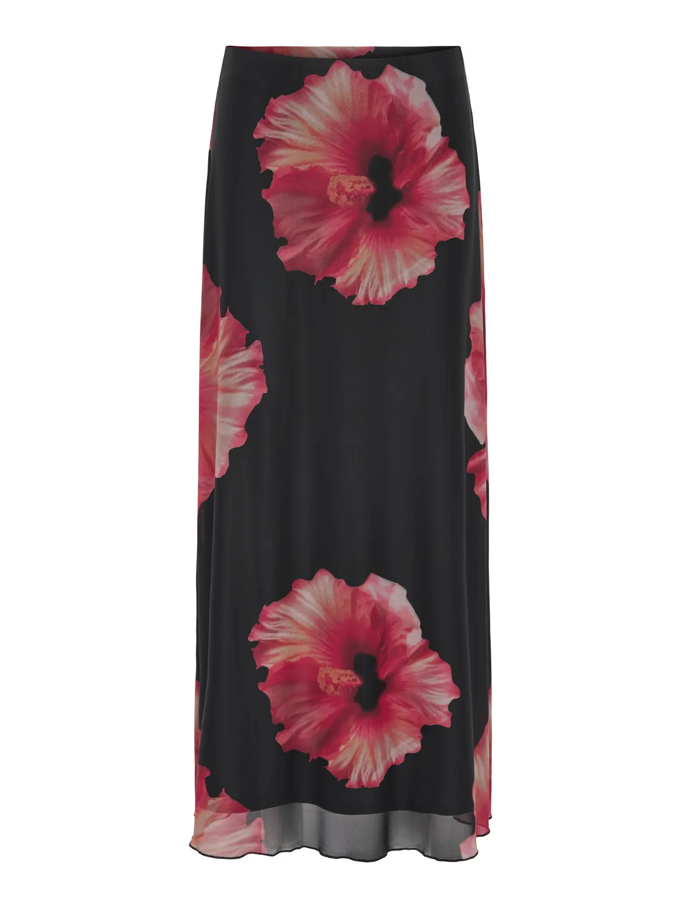 Lea mesh maxi kjol svart