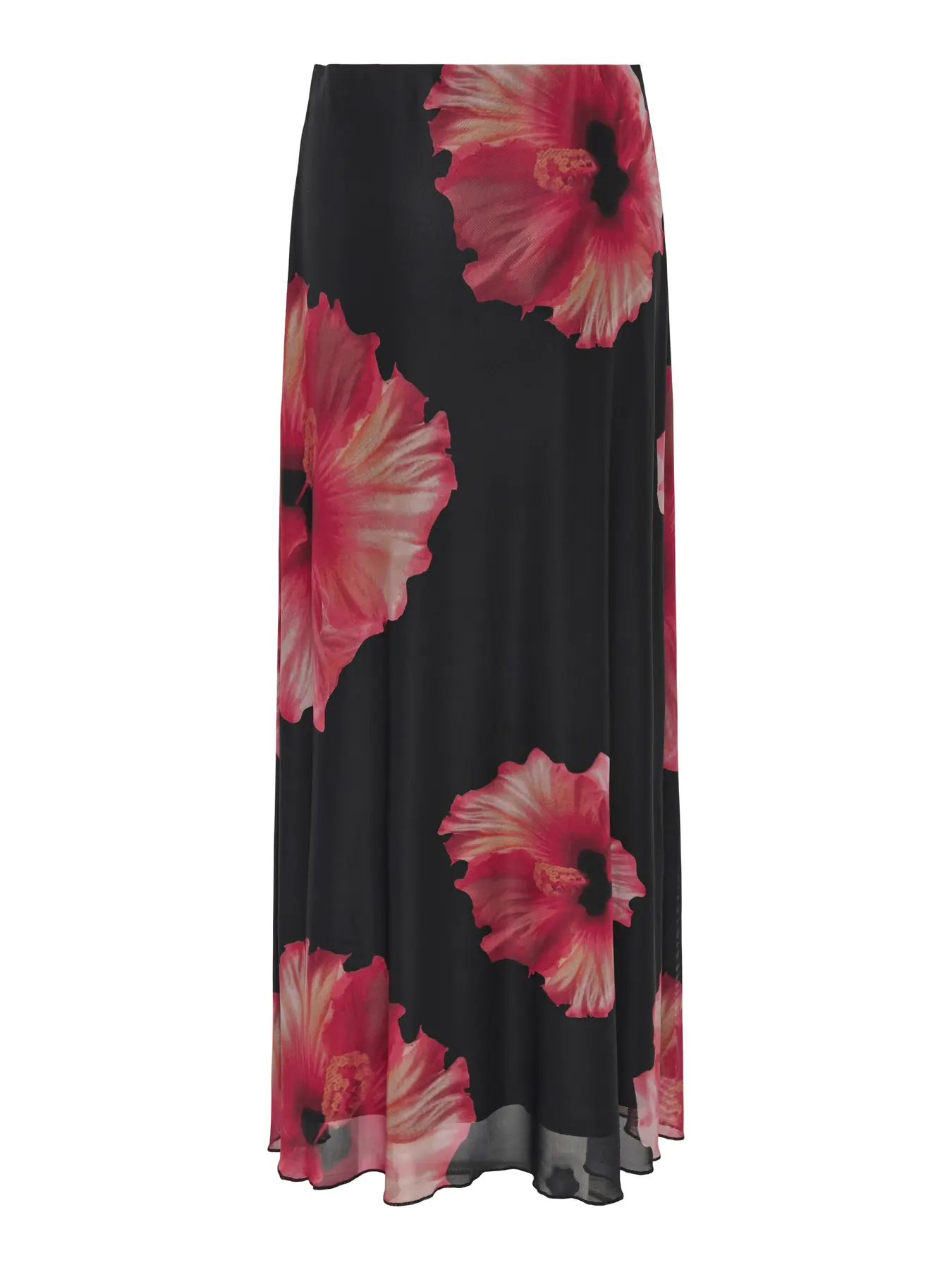 Lea mesh maxi kjol svart