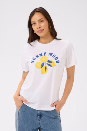 Harda t-shirt sunny mood vit