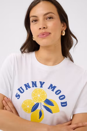 Harda t-shirt sunny mood vit