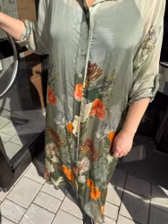 My life klänning blommig grön