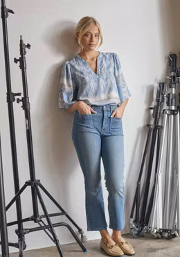 Bologna kick-flare jeans