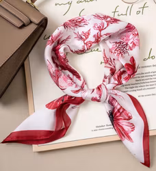 Paris scarf rosa fjäril