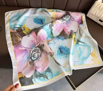 Paris scarf turkos/lila