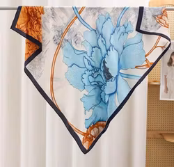 Paris scarf 90x90 turkos