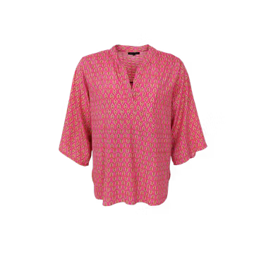 Luna flared blus savannah pink
