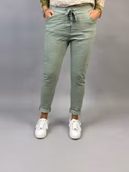 Signe stretchbyxa ljus army