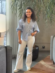 Elvie flarejeans vita