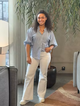 Elvie flarejeans vita