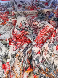 Minou scarf ocean röd