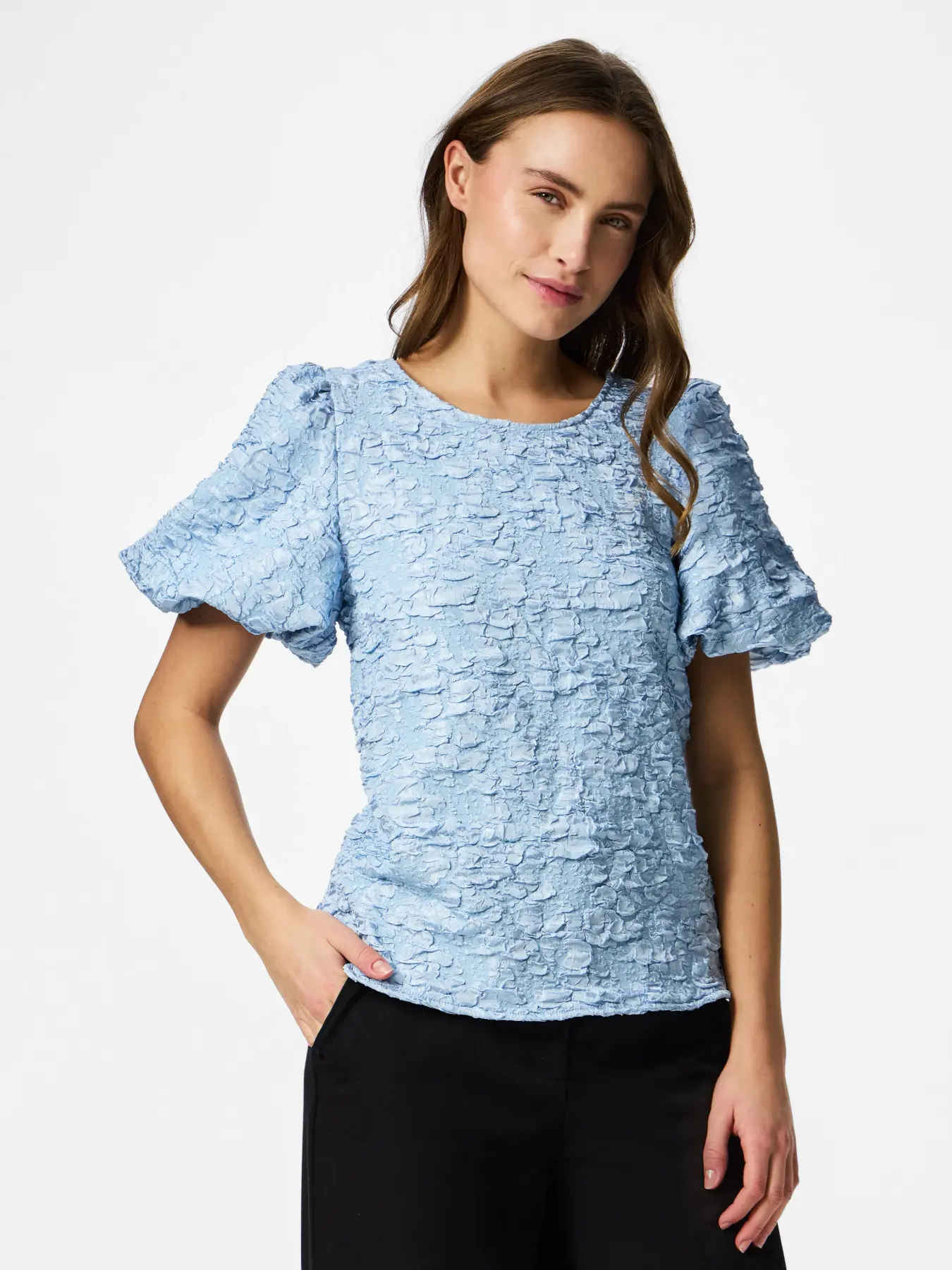 Gretchen blus ljusblå