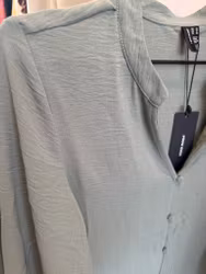 Alva V-neck klänning army