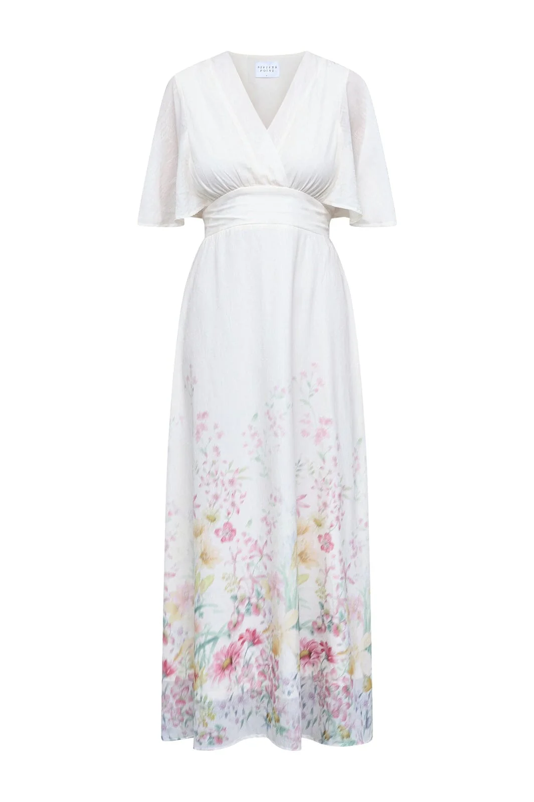 Gisela klänning krämvit blommig