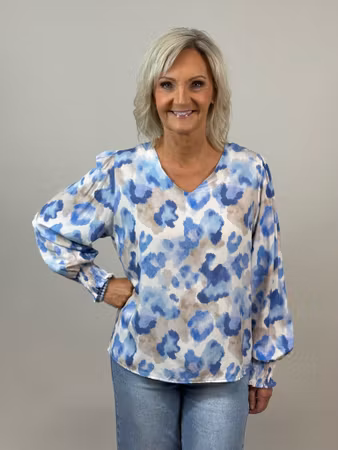 Hedda blus blå