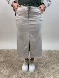 Märta stretchkjol beige