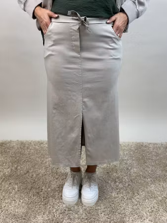 Märta stretchkjol beige