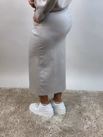 Märta stretchkjol beige