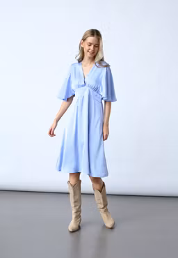 Gisela klänning midi blue skyway