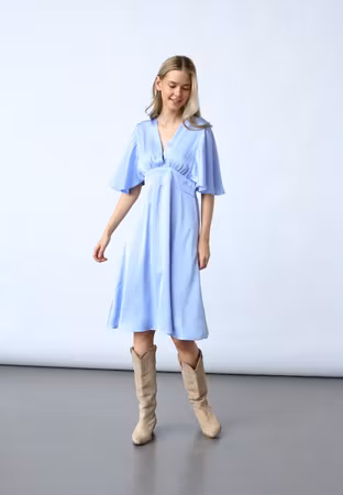 Gisela klänning midi blue skyway