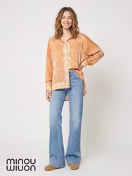 When you danced skjortblus aprikos