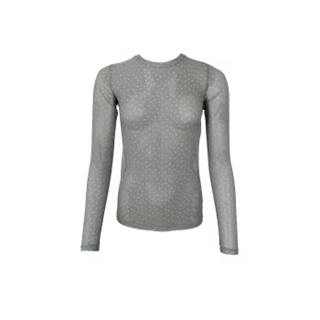 Anne mesh grön prickig