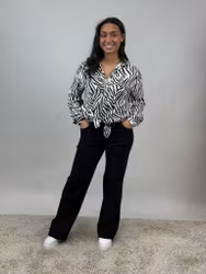 Isolde stretchbyxa rak svart