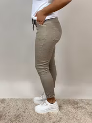 Signe stretchbyxa taupe