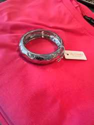 Bangle hamrad silver