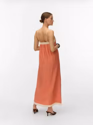 Denise klänning orange/sand