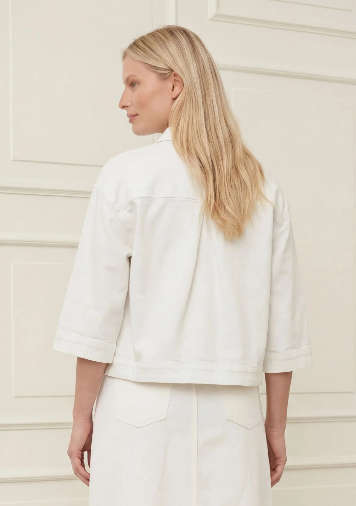 Carpi jeansjacka broken white