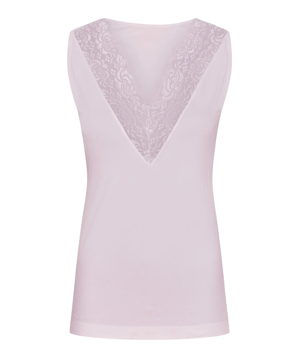 Nilla V-neck topp rosa
