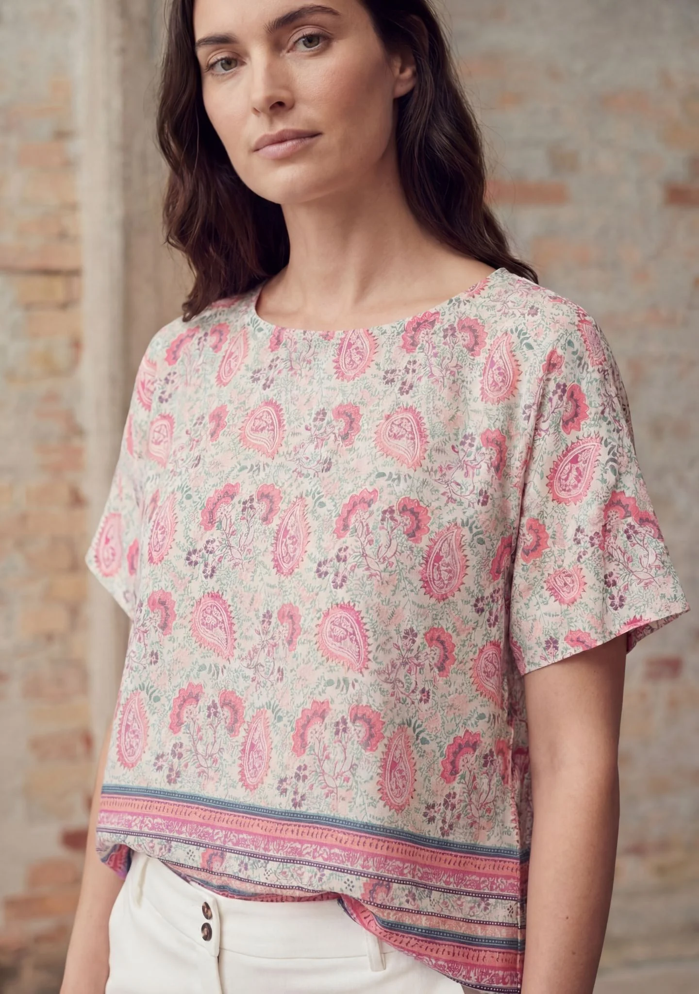 Annica blus summer paisly