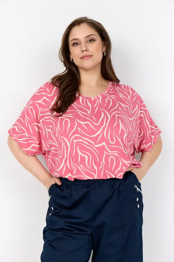 Saliha 4 t-shirt rose