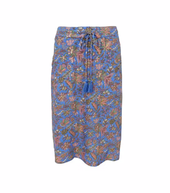 Luna kjol midi violet blue