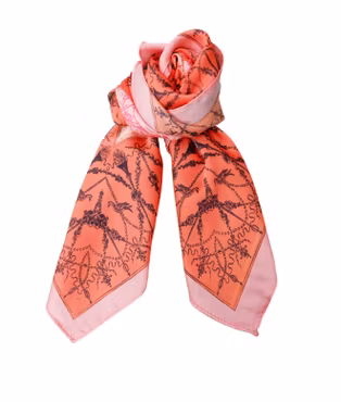 Nadja mini scarf orange/rosa