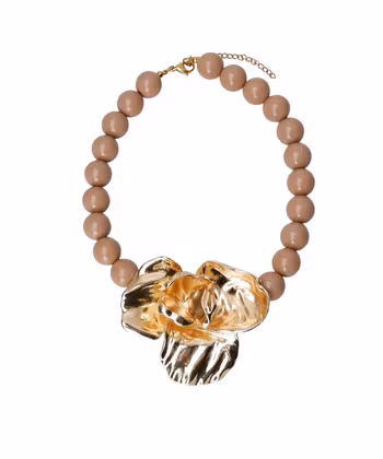 Castelli halsband latte/guld