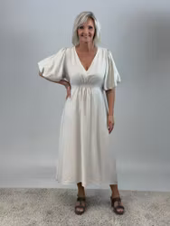Camille klänning beige
