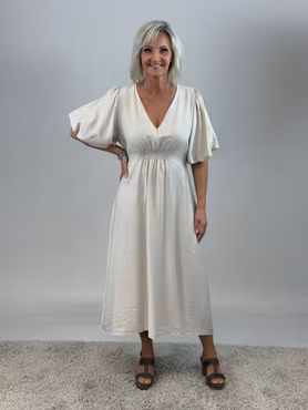 Camille klänning beige