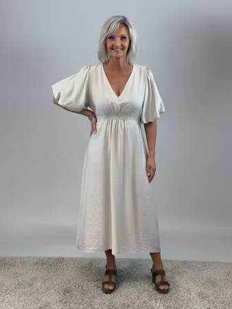 Camille klänning beige