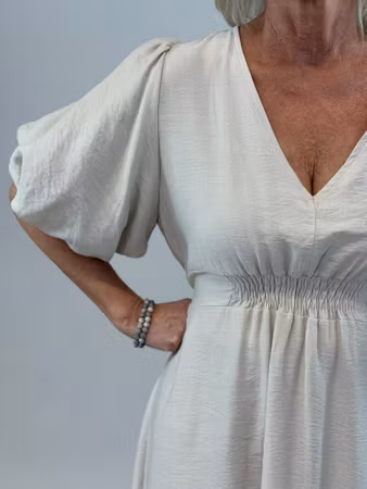 Camille klänning beige