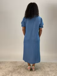 Ayla klänning jeansblå