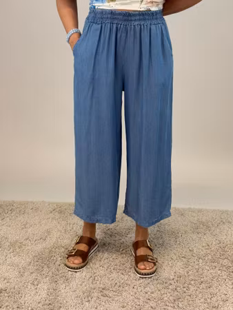 Leah ankelbyxa jeansblå