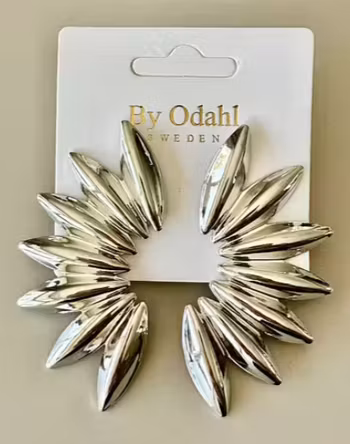 Örhänge flikig silver