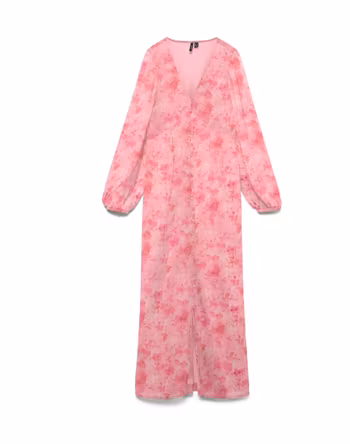 Smilla klänning långärmad rosa