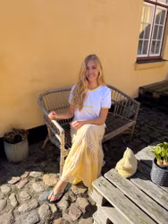 Audrey kjol gul